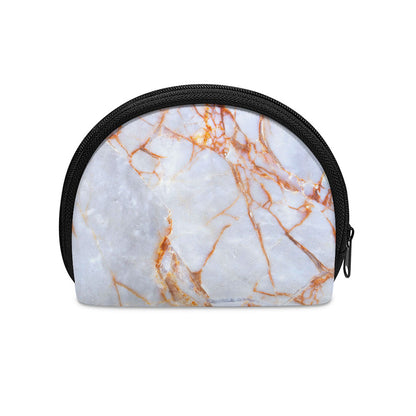 Grey Bronze Marble Print Coin Purse