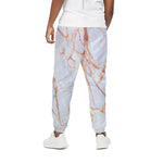 Grey Bronze Marble Print Cotton Pants