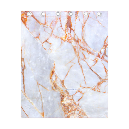 Grey Bronze Marble Print Curtain