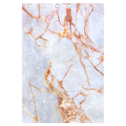 Grey Bronze Marble Print Curtain
