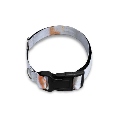 Grey Bronze Marble Print Dog Collar