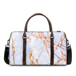 Grey Bronze Marble Print Duffle Bag