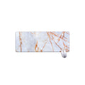 Grey Bronze Marble Print Extended Mouse Pad