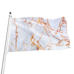 Grey Bronze Marble Print Flag
