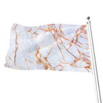 Grey Bronze Marble Print Flag