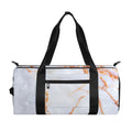 Grey Bronze Marble Print Gym Bag