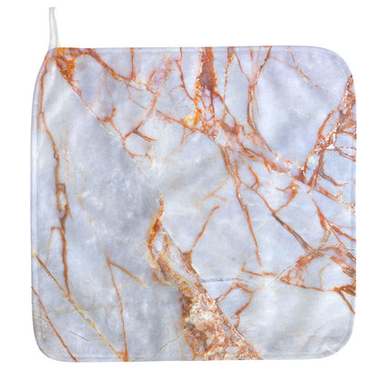 Grey Bronze Marble Print Hand Towel