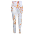 Grey Bronze Marble Print High-Waisted Pocket Leggings