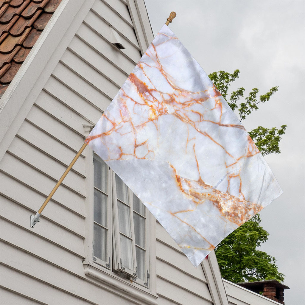 Grey Bronze Marble Print House Flag