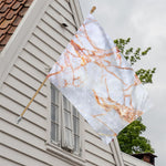 Grey Bronze Marble Print House Flag