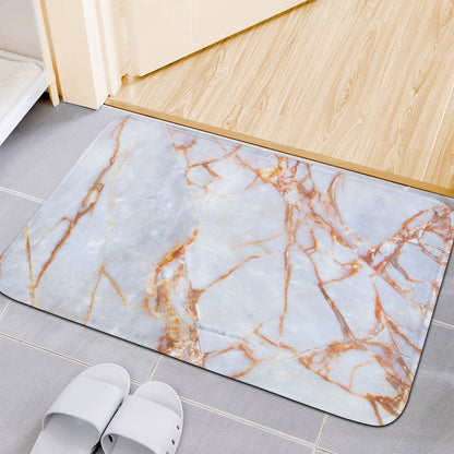 Grey Bronze Marble Print Indoor Door Mat