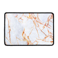 Grey Bronze Marble Print Kitchen Mat
