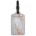 Grey Bronze Marble Print Luggage Tag