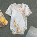 Grey Bronze Marble Print Men's Bodysuit