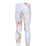 Grey Bronze Marble Print Men's leggings
