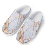 Grey Bronze Marble Print Mesh Casual Shoes