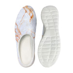 Grey Bronze Marble Print Mesh Casual Shoes