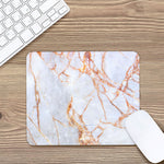 Grey Bronze Marble Print Mouse Pad