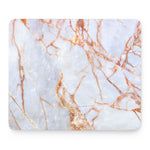 Grey Bronze Marble Print Mouse Pad