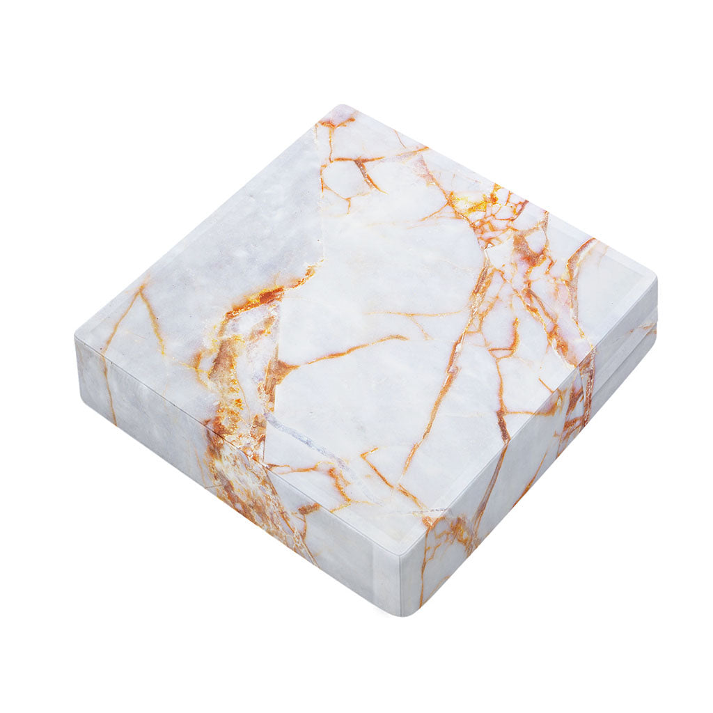 Grey Bronze Marble Print Outdoor Seat Cushion Cover