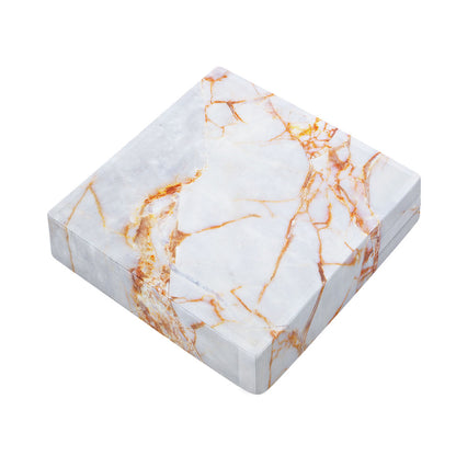 Grey Bronze Marble Print Outdoor Seat Cushion Cover