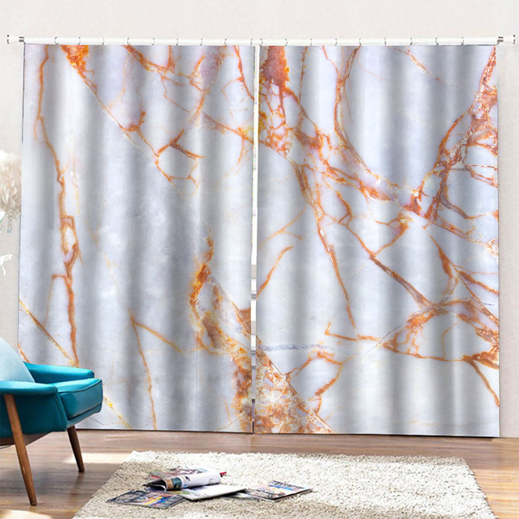 Grey Bronze Marble Print Pencil Pleat Curtains