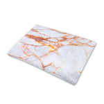 Grey Bronze Marble Print Pet Cooling Mat Cover