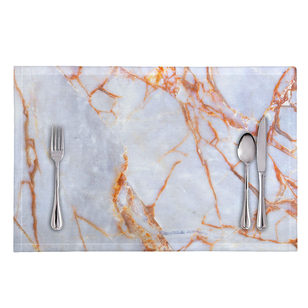 Grey Bronze Marble Print Placemat