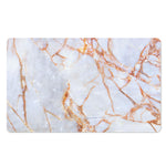 Grey Bronze Marble Print Polyester Doormat