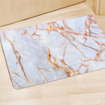 Grey Bronze Marble Print Polyester Doormat