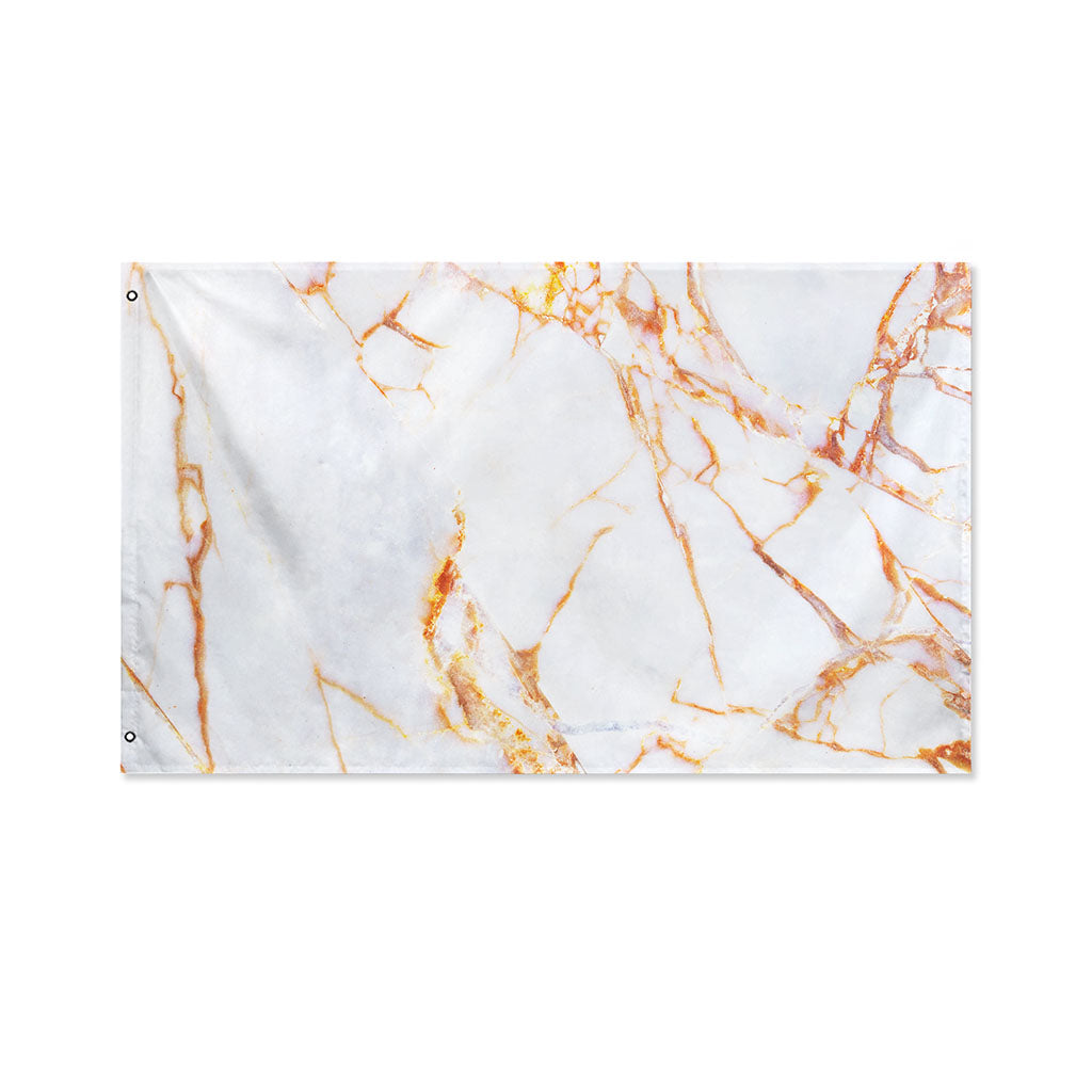 Grey Bronze Marble Print Polyester Flag