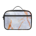 Grey Bronze Marble Print Portable Lunch Bag