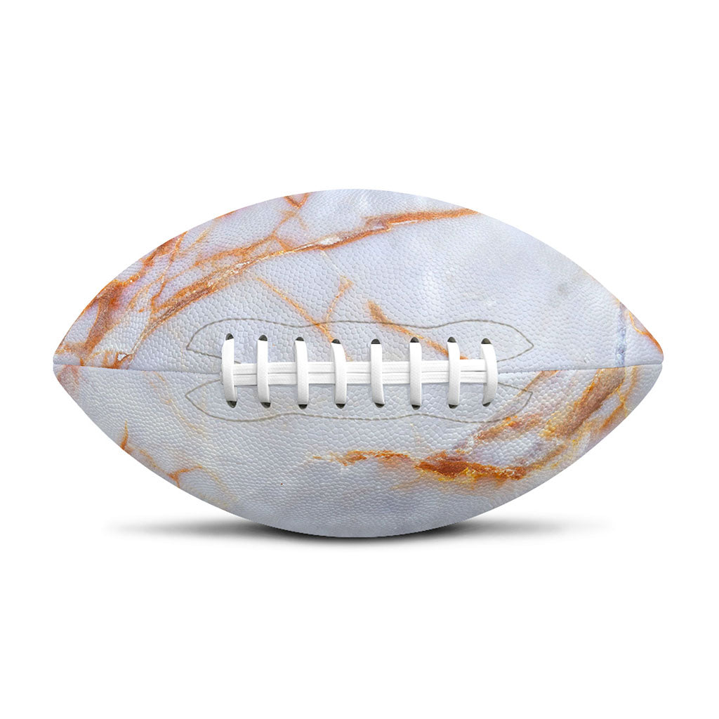 Grey Bronze Marble Print Rugby Ball