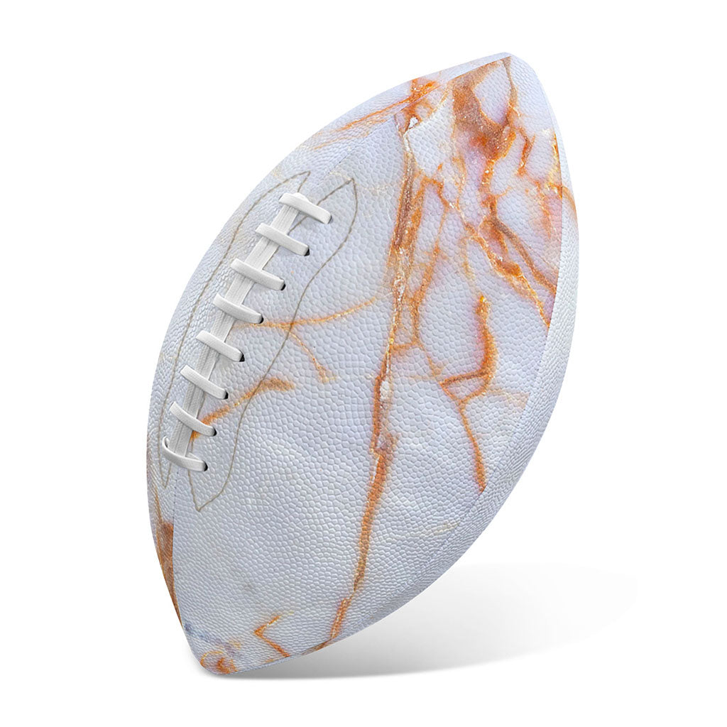 Grey Bronze Marble Print Rugby Ball