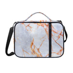 Grey Bronze Marble Print Shoulder Strap Bible Bag
