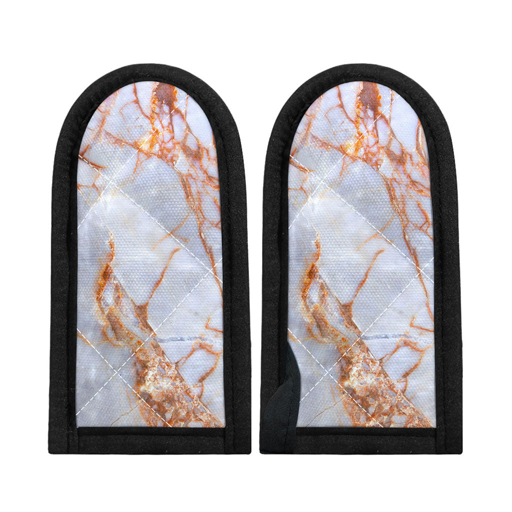 Grey Bronze Marble Print Skillet Handle Cover