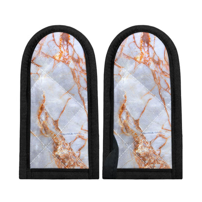 Grey Bronze Marble Print Skillet Handle Cover