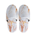 Grey Bronze Marble Print Slippers