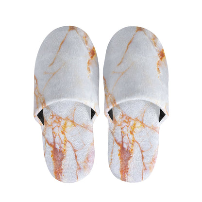 Grey Bronze Marble Print Slippers