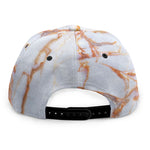 Grey Bronze Marble Print Snapback Cap