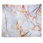 Grey Bronze Marble Print Tapestry