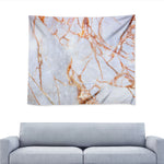 Grey Bronze Marble Print Tapestry
