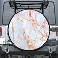 Grey Bronze Marble Print Tire Cover