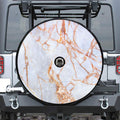 Grey Bronze Marble Print Tire Cover With Camera Hole