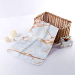 Grey Bronze Marble Print Towel