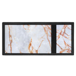 Grey Bronze Marble Print Trifold Wallet