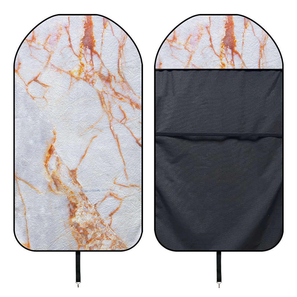 Grey Bronze Marble Print Waterproof Car Seat Cover