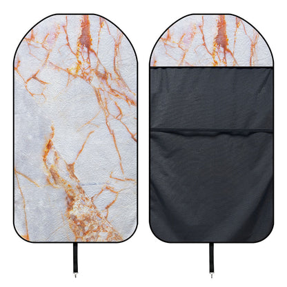 Grey Bronze Marble Print Waterproof Car Seat Cover