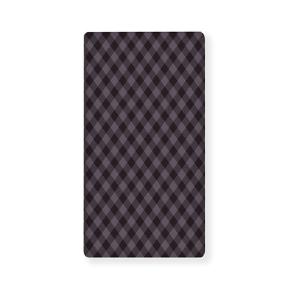 Grey Buffalo Plaid Pattern Print Baby Crib Sheet