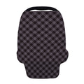 Grey Buffalo Plaid Pattern Print Baby Seat Cover